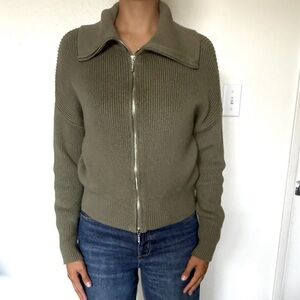 Abercrombie & Fitch Sage Green Ribbed Sweater
